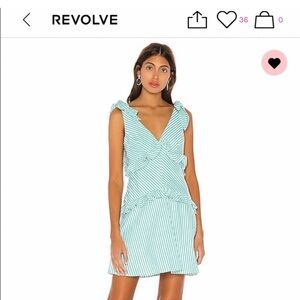 BCBGeneration Striped Green Mini Dress